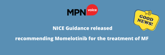 NICE guidance on Momelotinib for the treatment of MF