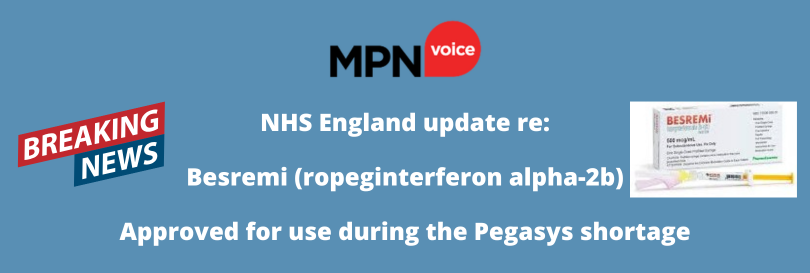 Update on the Shortage of Pegasys for Treating MPNs – MPN Voice